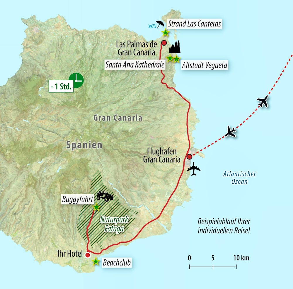Ihre Reiseroute &ndash; &copy; Eberhardt TRAVEL