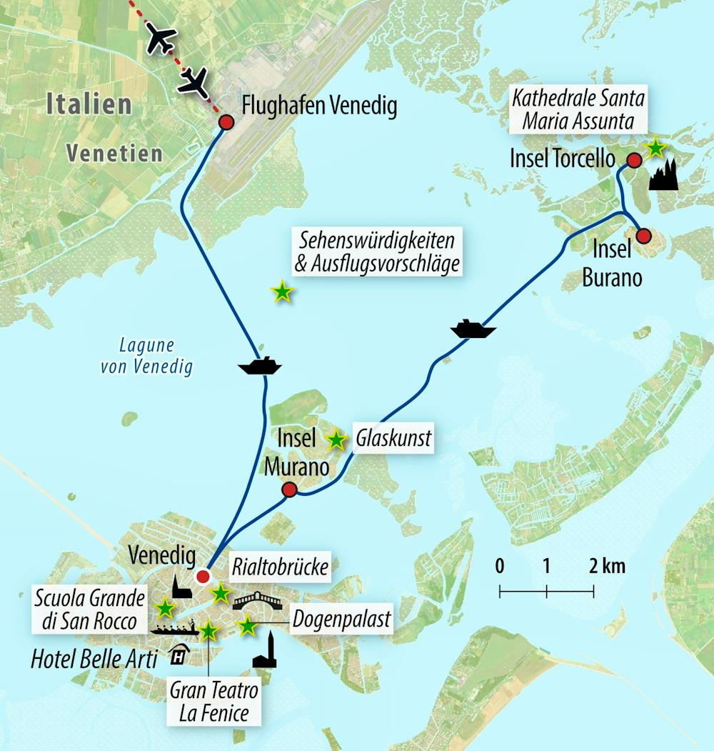 Ihre Reiseroute &ndash; &copy; Eberhardt TRAVEL
