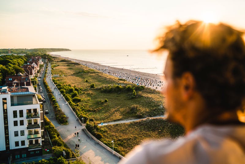 Blick auf dem Zimmer im aja Warnemünde &ndash; &copy;Erik Gross