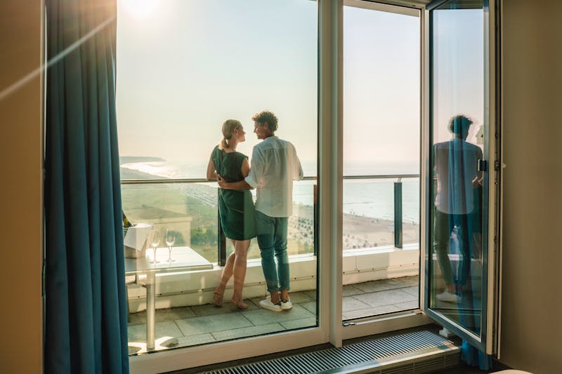 Ausblick aus der Suite im aja Warnemünde &ndash; &copy;aja Warnemünde