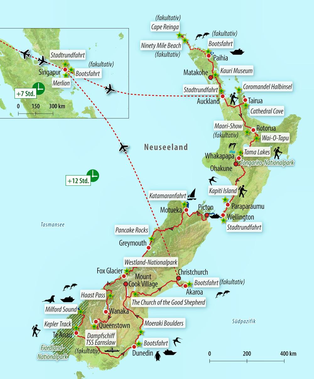 Ihre Reiseroute &ndash; &copy; Eberhardt TRAVEL