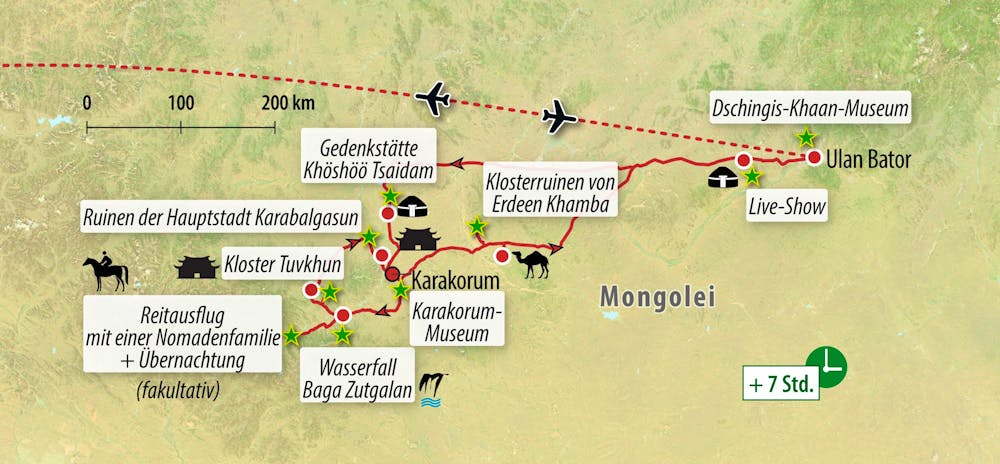 Ihre Reiseroute &ndash; &copy; Eberhardt TRAVEL