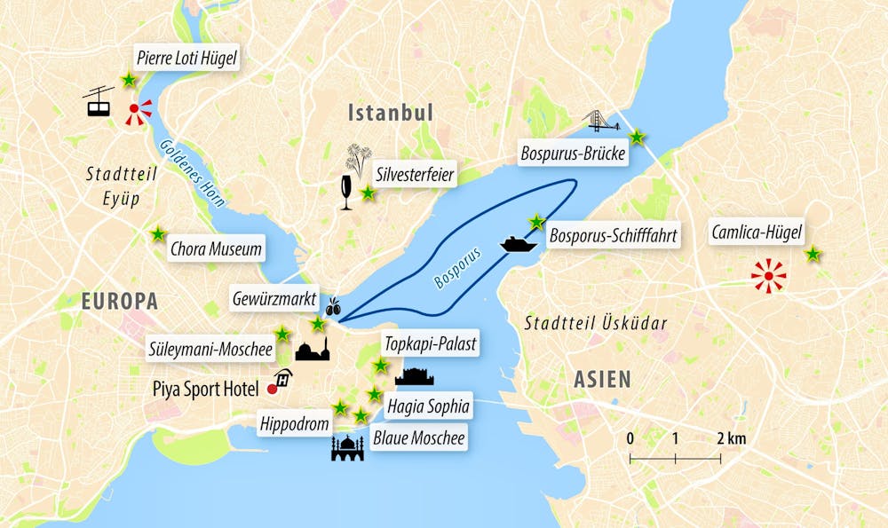 Ihre Reiseroute &ndash; &copy; Eberhardt TRAVEL