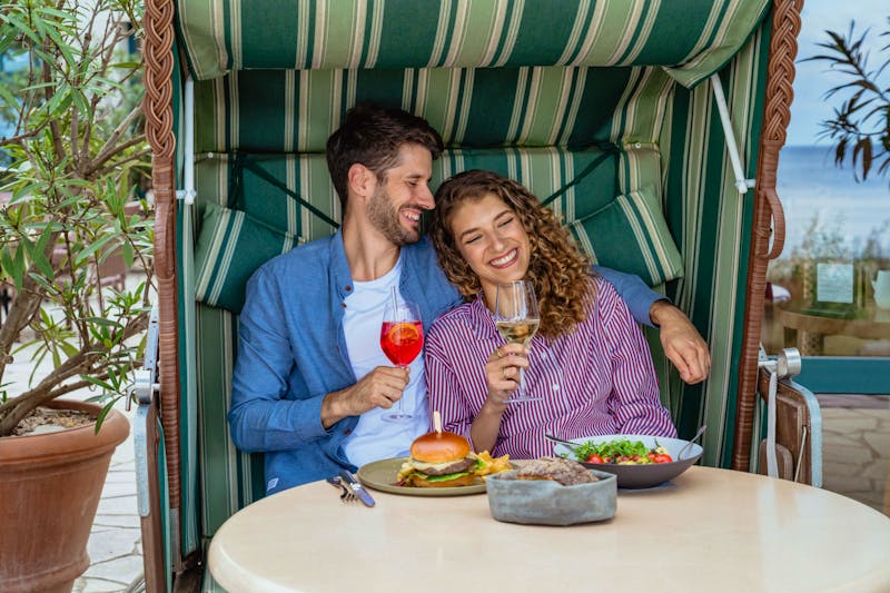 Außenterrasse Restaurant im aja Strandhotel Bansin &ndash; &copy;aja Strandhotel Bansin