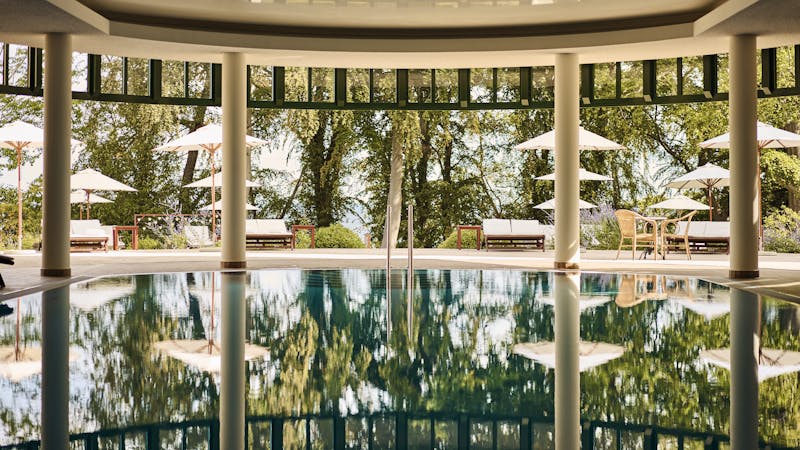 Spa-Bereich mit Liegen im aja Nordperd & Villen Göhren &ndash; &copy;aja Nordperd & Villen Göhren