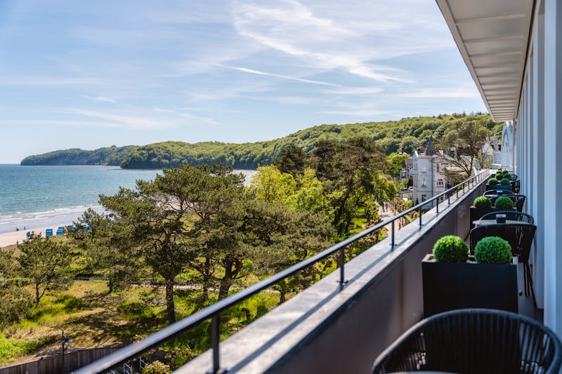 Blick vom Balkon der Suite Aurora im Hotel CERES AM MEER &ndash; &copy;Erik Gross