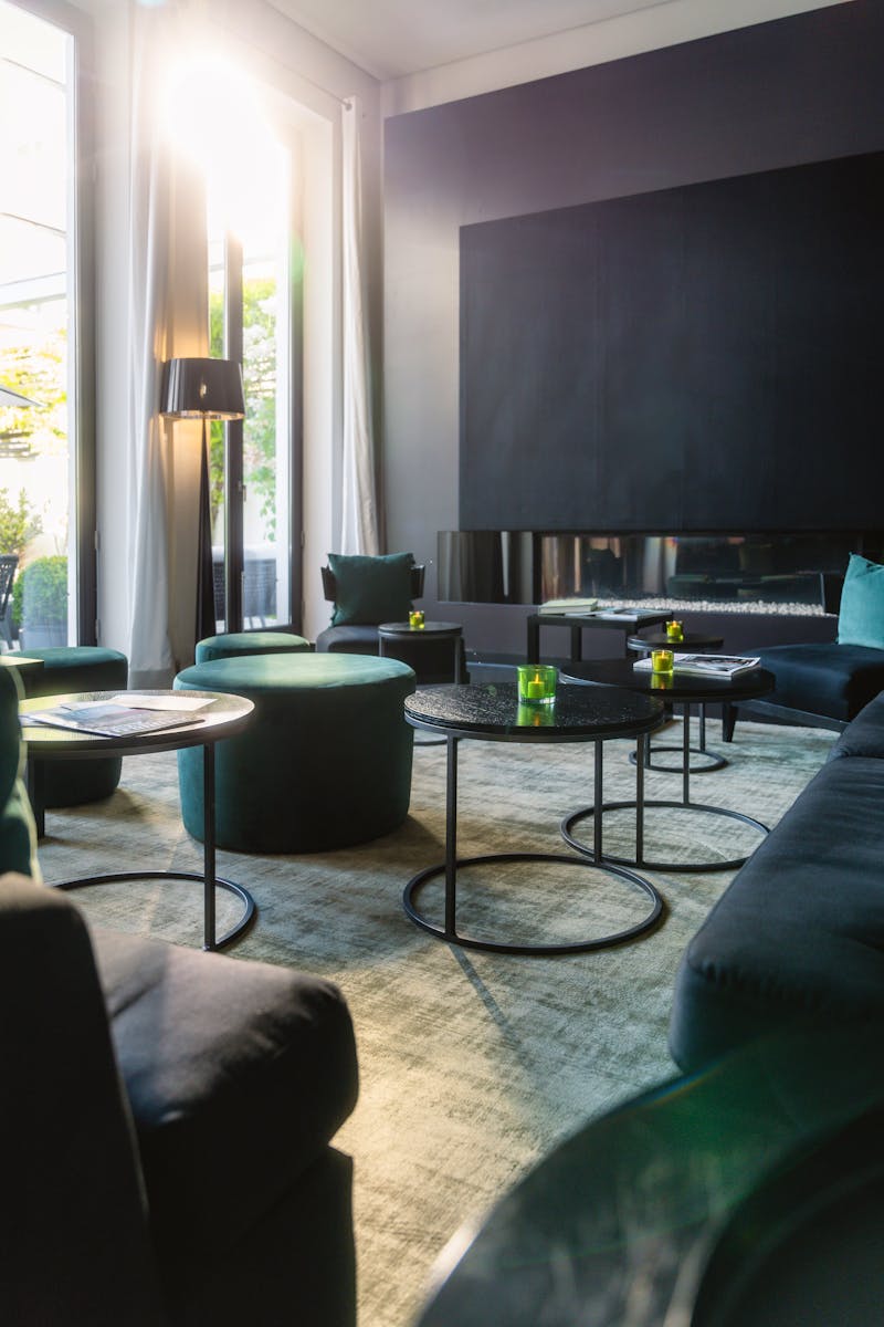 Lounge mit Kamin im Hotel CERES AM MEER &ndash; &copy;Erik Gross