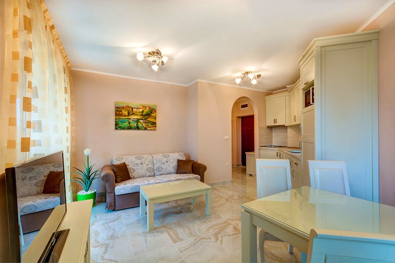 Hotel Poseidon Beispiel-Apartment 1 Schlafzimmer &ndash; &copy;Poseidon Residence Club Balneo & SPA Resort