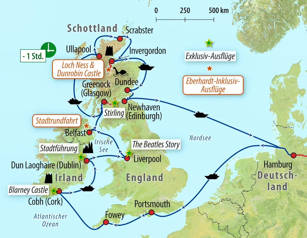 Ihre Reiseroute &ndash; &copy; Eberhardt TRAVEL