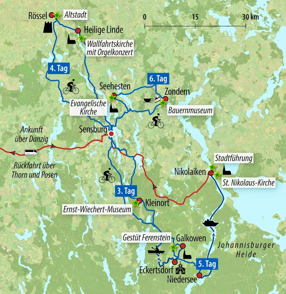 Ihre Reiseroute &ndash; &copy; Eberhardt TRAVEL