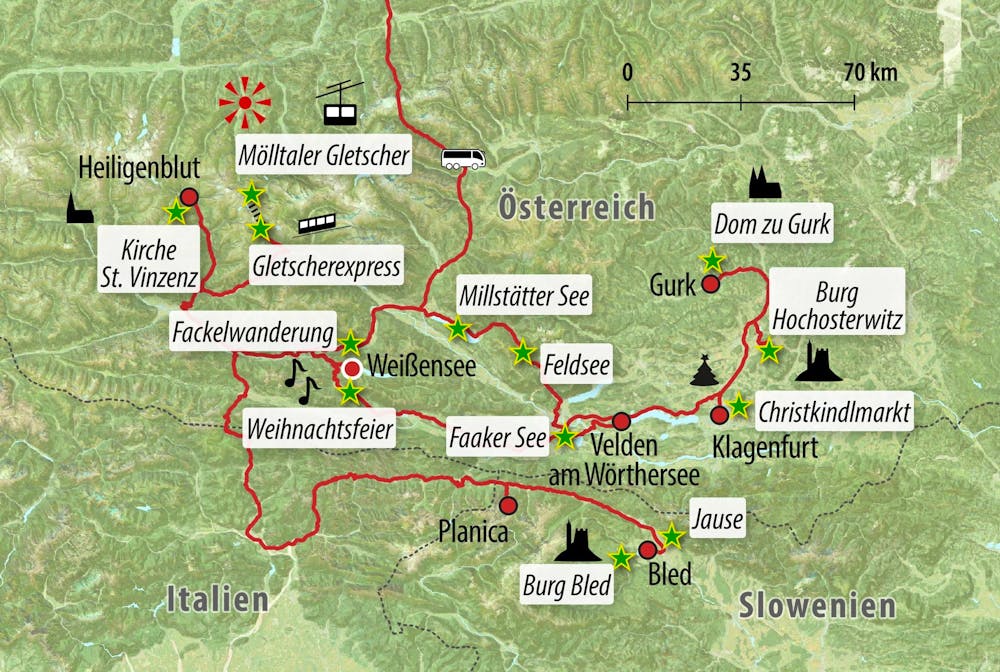 Ihre Reiseroute &ndash; &copy; Eberhardt TRAVEL