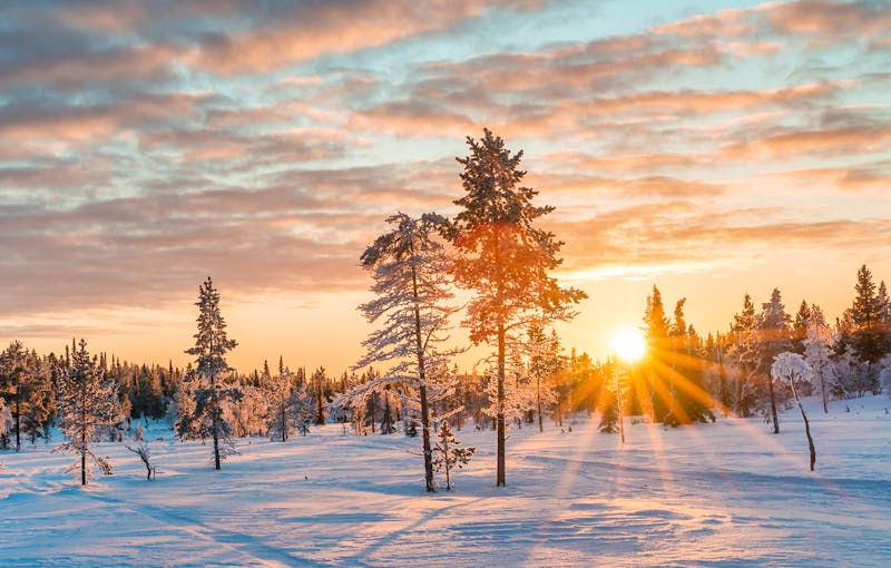 Winterlandschaft in Finnisch Lappland - &copy;Delphotostock - stock.adobe.com
