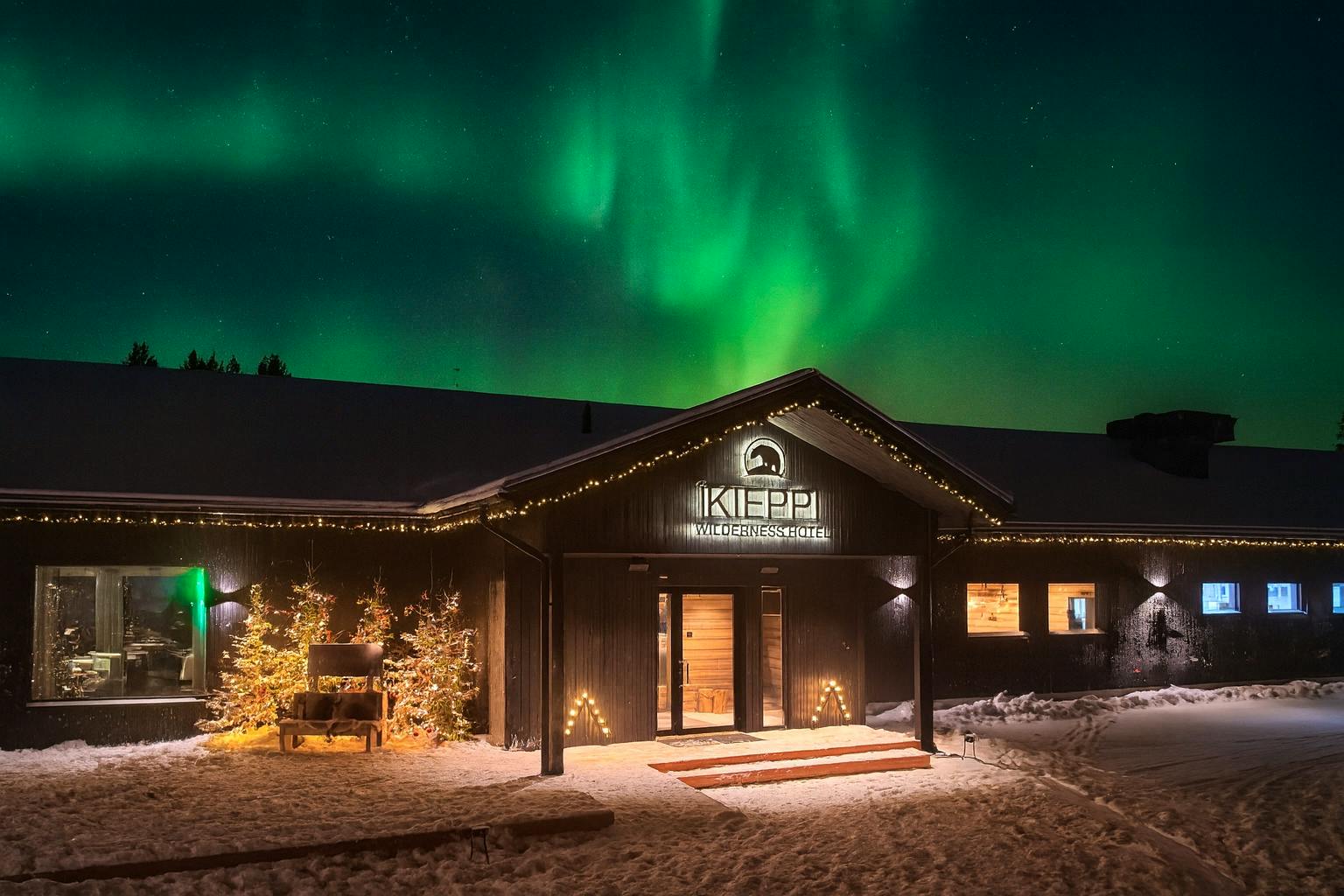 Wilderness Hotel Kieppi in Saariselkä, Finnland - Hotel von außen &nbsp;&ndash;&nbsp;&copy;&nbsp;Wilderness Hotel Kieppi