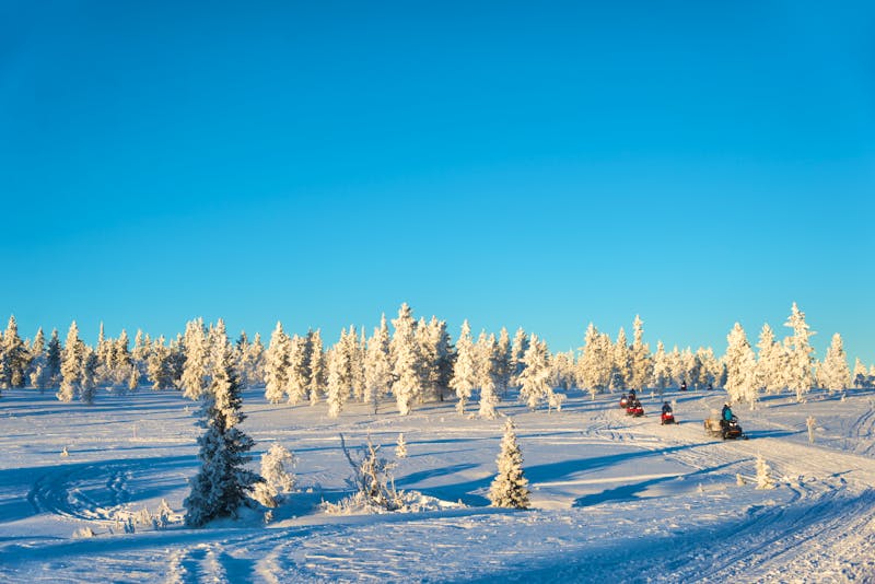 Schneemobil-Tour in Lappland - &copy;Delphotostock - stock.adobe.com