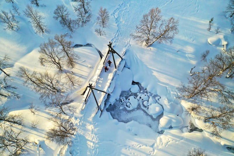 Schneeschuhwandern bei Saariselkä - &copy;Aimeric D. Photo - stock.adobe.com