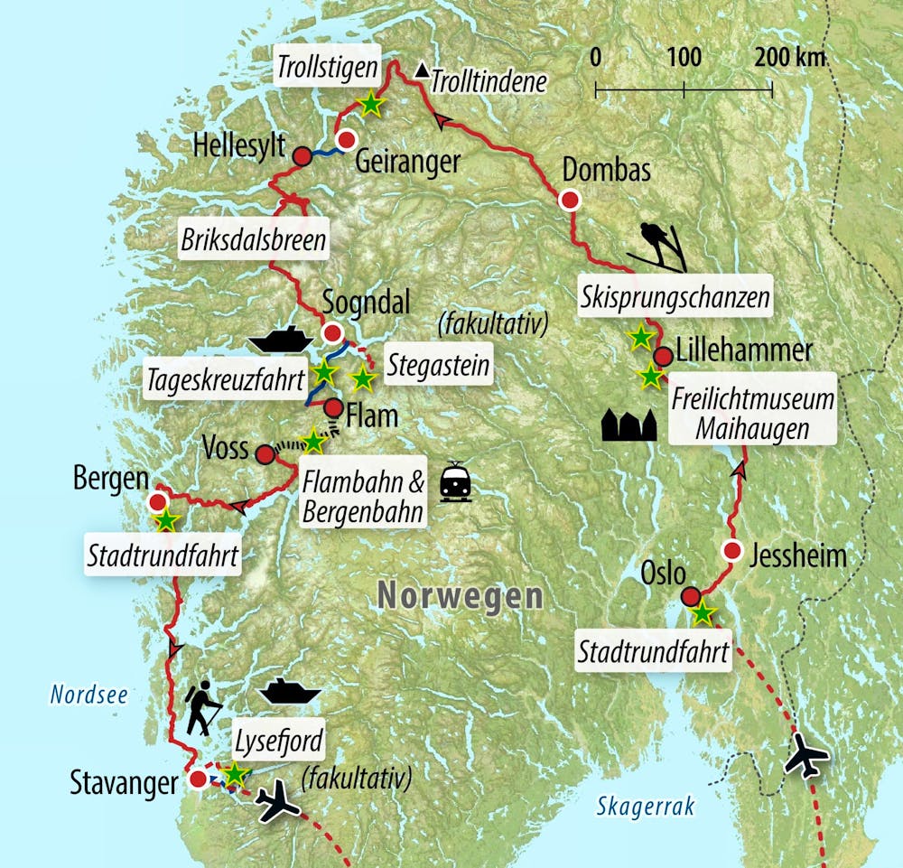 Ihre Reiseroute &ndash; &copy; Eberhardt TRAVEL
