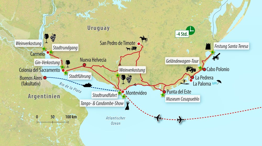 Ihre Reiseroute &ndash; &copy; Eberhardt TRAVEL