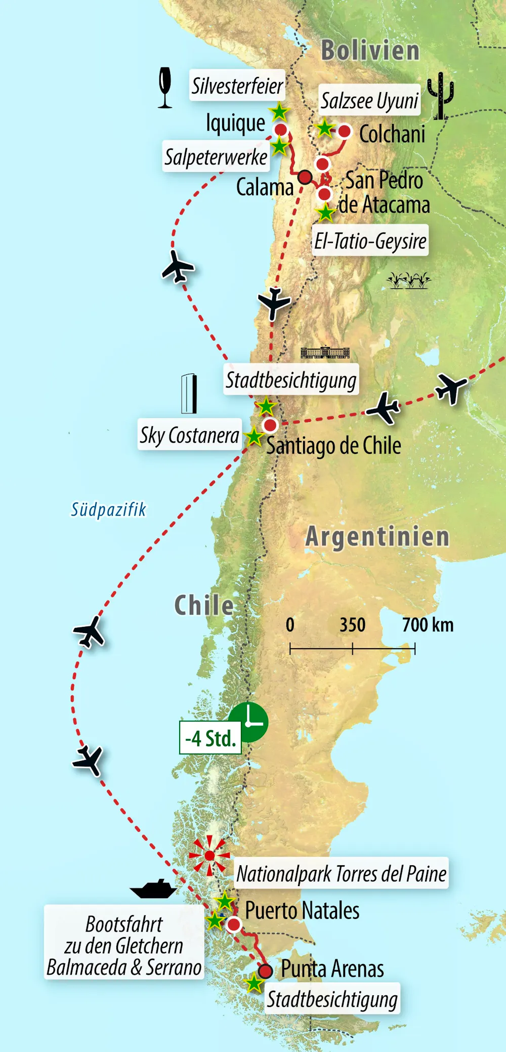 Ihre Reiseroute &ndash; &copy; Eberhardt TRAVEL