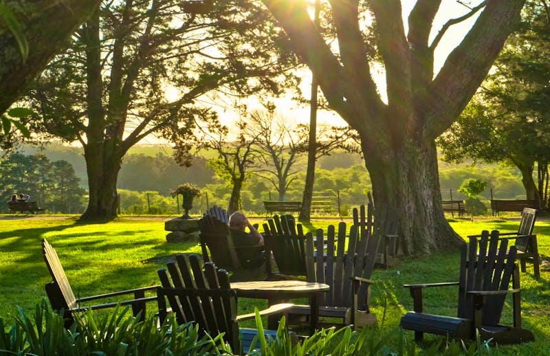 Entspannte Auszeit im Garten des Hotels San Pedro de Timote  - &copy;San Pedro de Timote Hotel del Campo