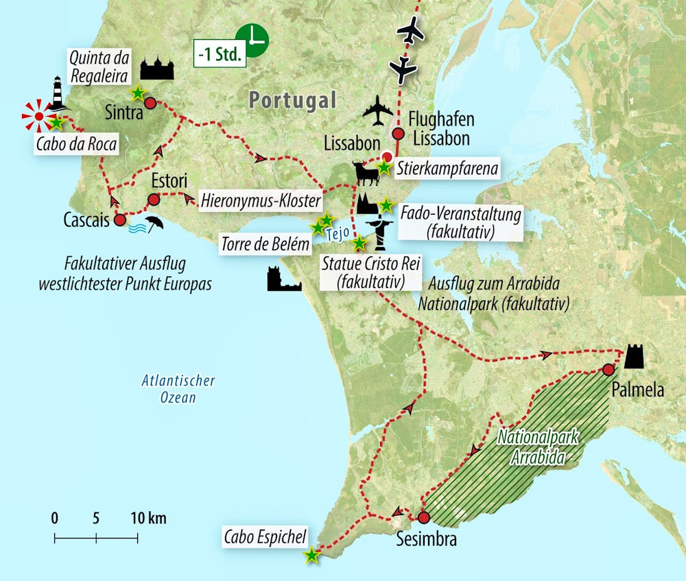 Ihre Reiseroute &ndash; &copy; Eberhardt TRAVEL