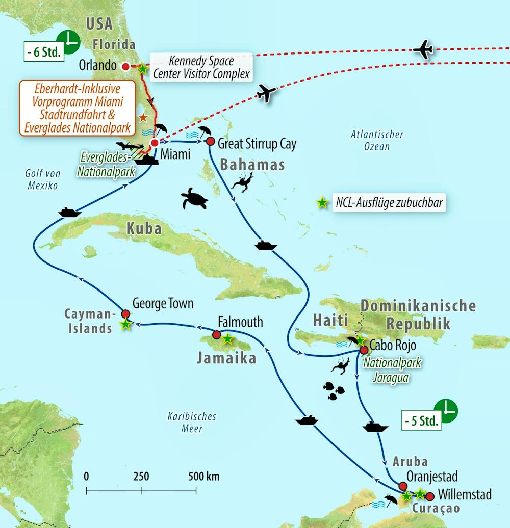 Ihre Reiseroute &ndash; &copy; Eberhardt TRAVEL
