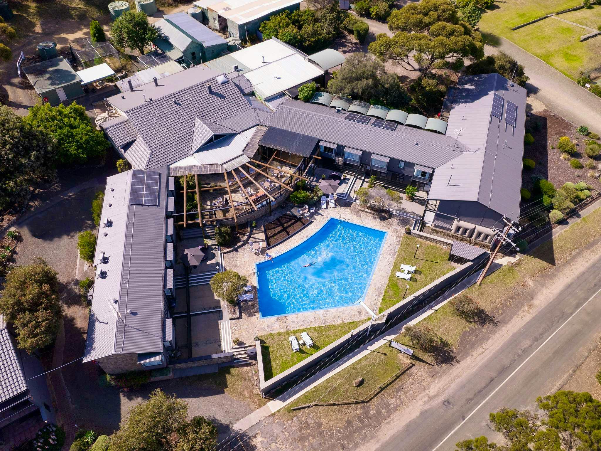 Mercure Kangaroo Island Lodge in American River, Australien - Hotel von außen &nbsp;&ndash;&nbsp;&copy;&nbsp;Mercure Kangaroo Island Lodge