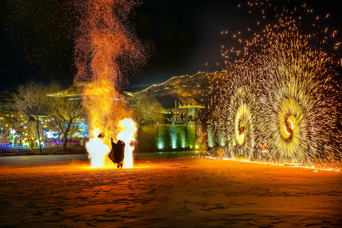 Silvestershow an der Großen Mauer in Gubei, China&nbsp;&ndash;&nbsp;&copy;&nbsp;Xiuying Zou