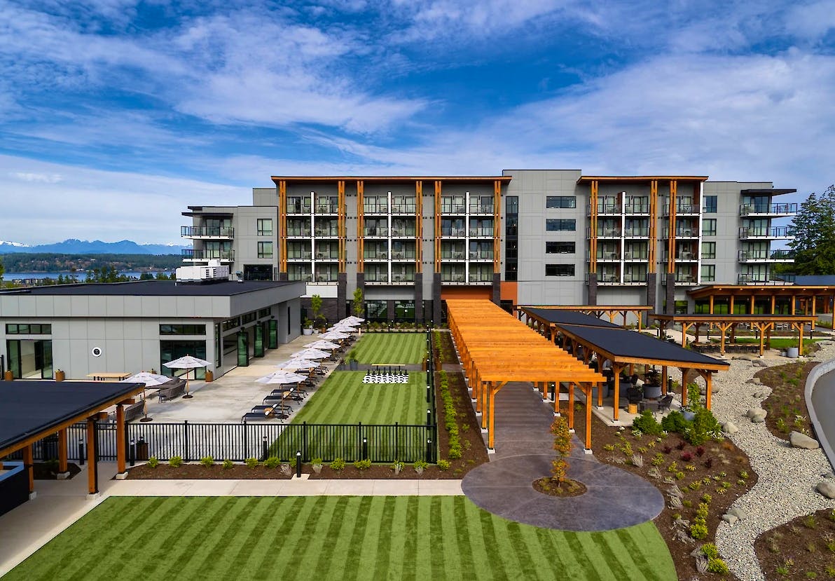 Naturally Pacific Resort in Campbell River, Kanada - Hotel von außen &nbsp;&ndash;&nbsp;&copy;&nbsp;Naturally Pacific Resort