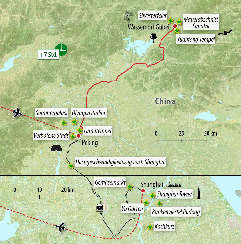 Ihre Reiseroute &ndash; &copy; Eberhardt TRAVEL