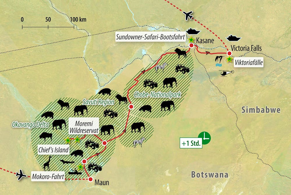 Ihre Reiseroute &ndash; &copy; Eberhardt TRAVEL