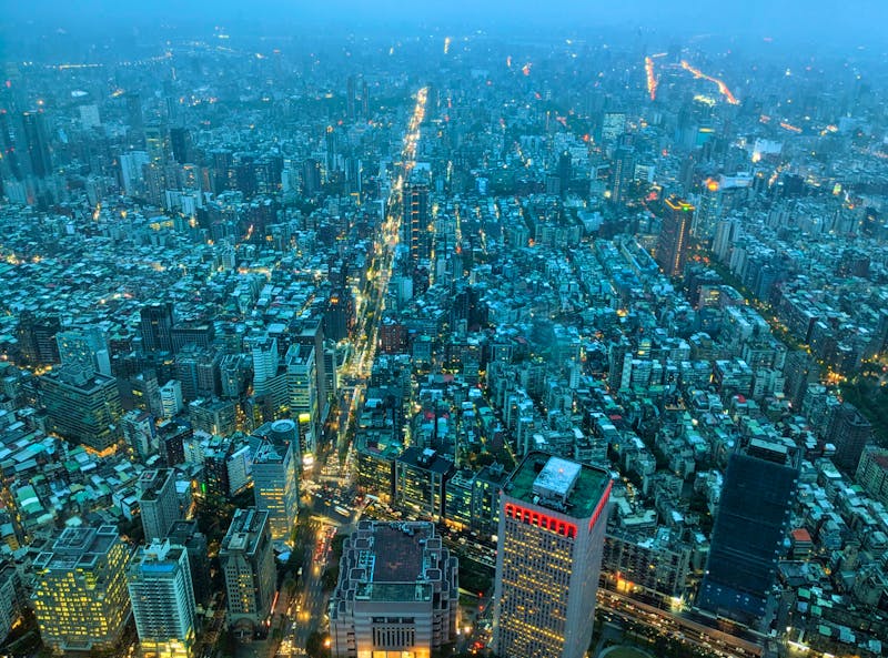 Blick vom Taipei 101 über Taipeh - &copy;Teresa Rumpel - Eberhardt TRAVEL