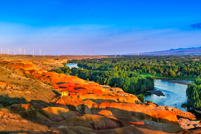 Fluss Irtysch in Burqin, China - &copy;hxdyl - stock.adobe.com