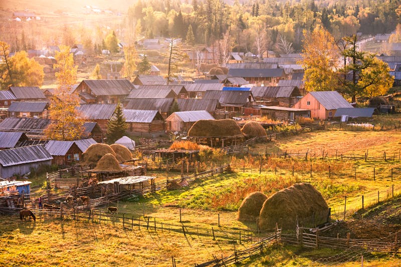 Dorf Baihaba in Xinjiang (China) - &copy;zhmocean - stock.adobe.com