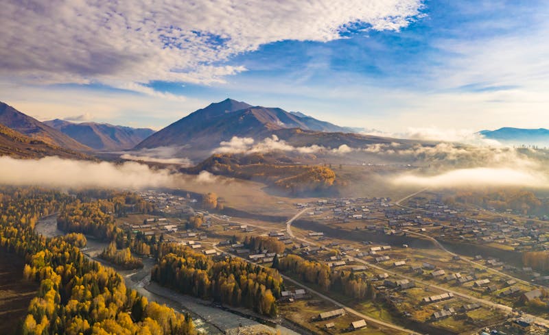 Heimu-Dorf in Xinjiang, China - &copy;snvv - stock.adobe.com