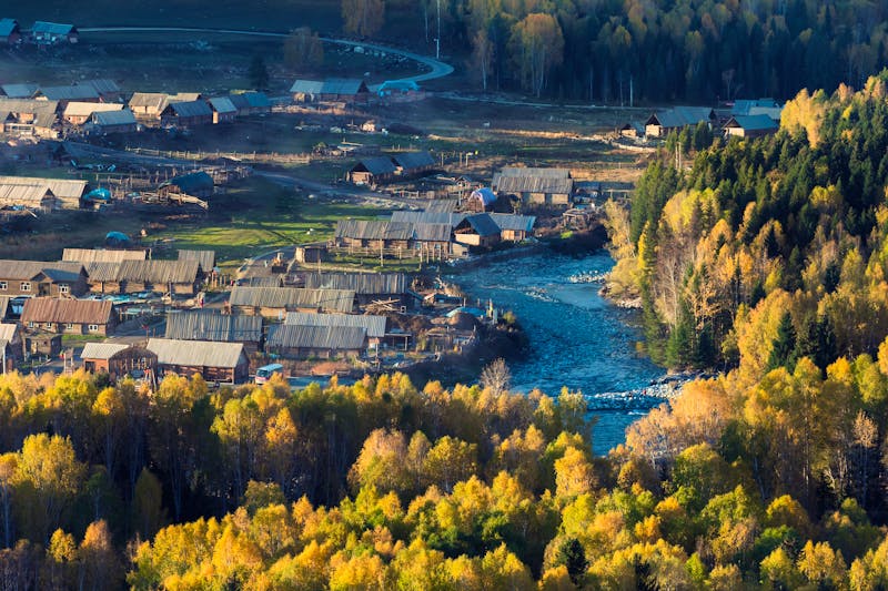 Heimu-Dorf in Xinjiang, China - &copy;smilepoker - stock.adobe.com