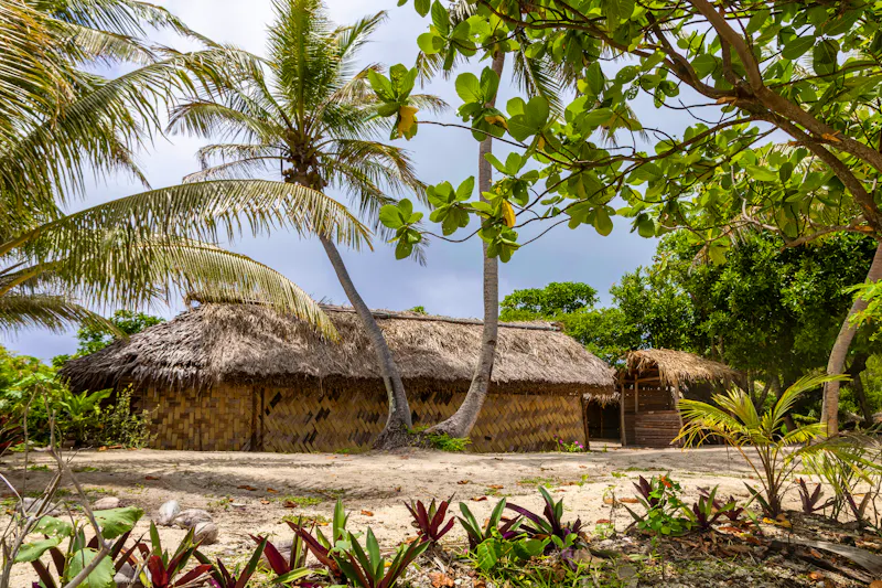 Traditionelle Häuser auf Aneityum Island - Vanuatu im Südpazifik - &copy;Downunderphoto - stock.adobe.com