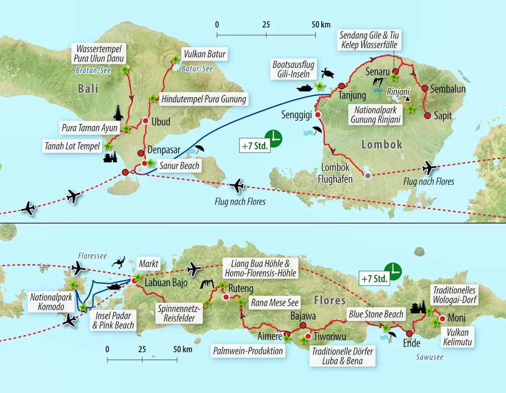 Ihre Reiseroute &ndash; &copy; Eberhardt TRAVEL