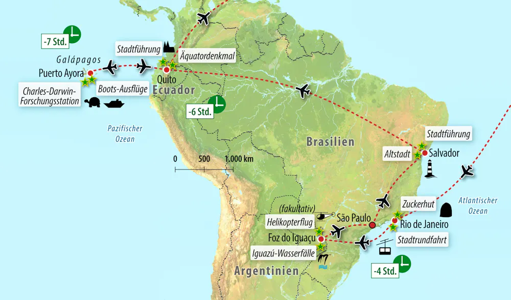 Ihre Reiseroute &ndash; &copy; Eberhardt TRAVEL
