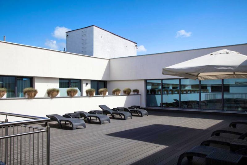 Dachterrasse vom Hotel Muszelka &ndash; &copy;IdeaSpa Travel
