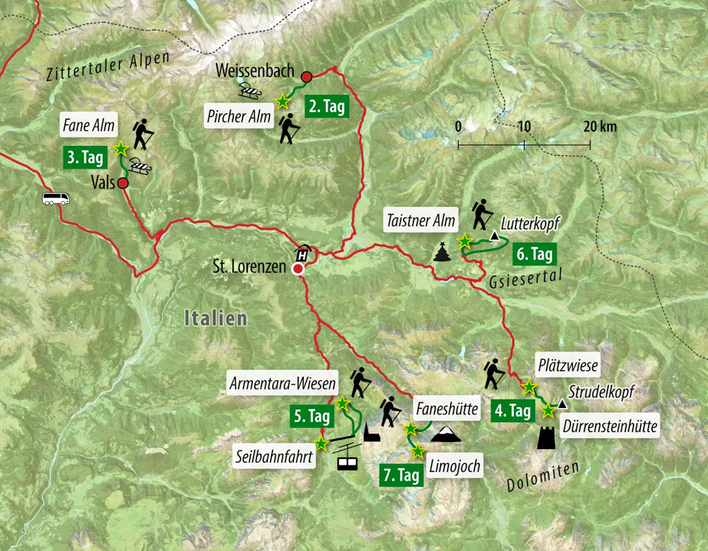 Ihre Reiseroute &ndash; &copy; Eberhardt TRAVEL