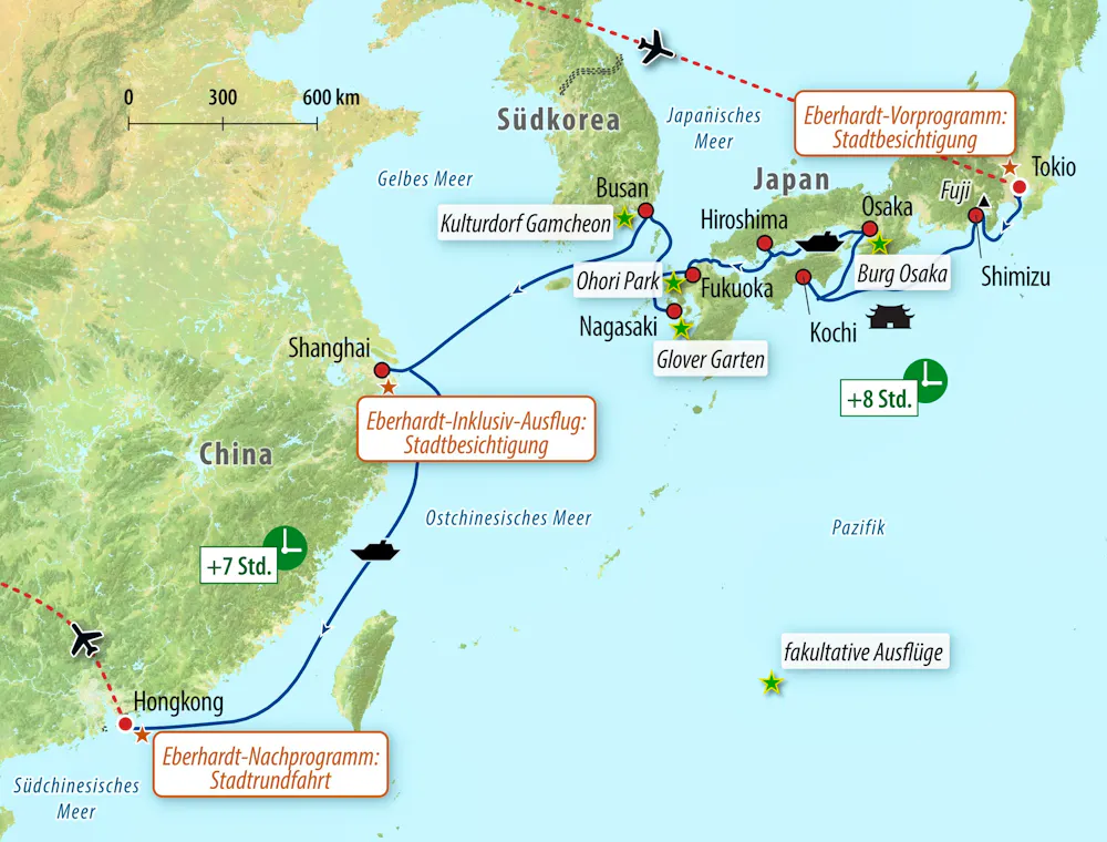 Ihre Reiseroute &ndash; &copy; Eberhardt TRAVEL