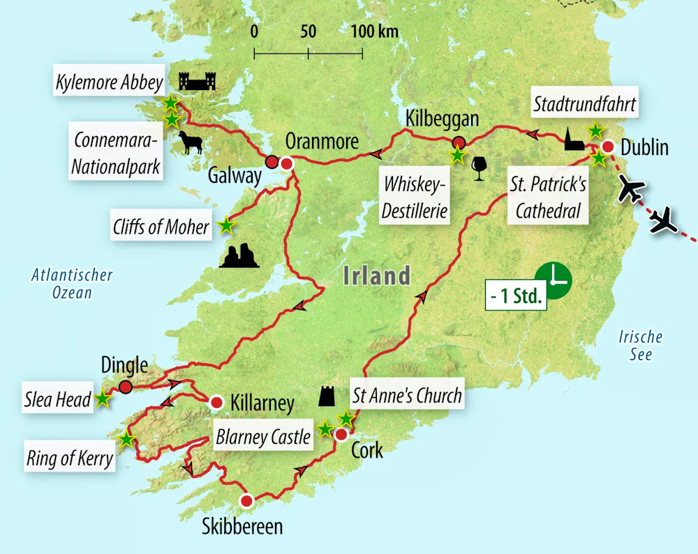 Ihre Reiseroute &ndash; &copy; Eberhardt TRAVEL