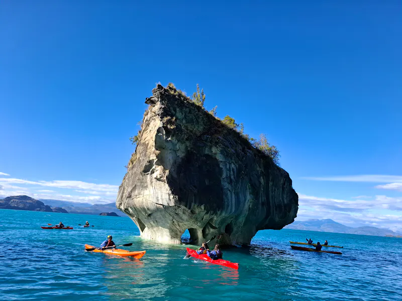 Marmorhöhlen auf dem Lago General Carrera - &copy;Sylvia Sann