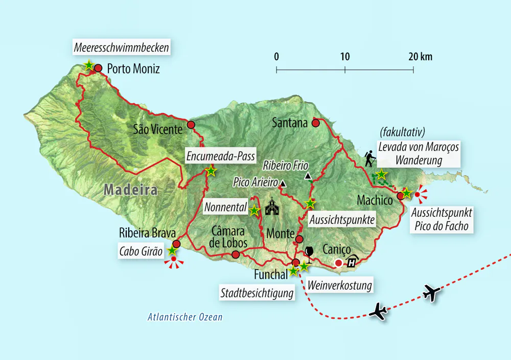 Ihre Reiseroute &ndash; &copy; Eberhardt TRAVEL