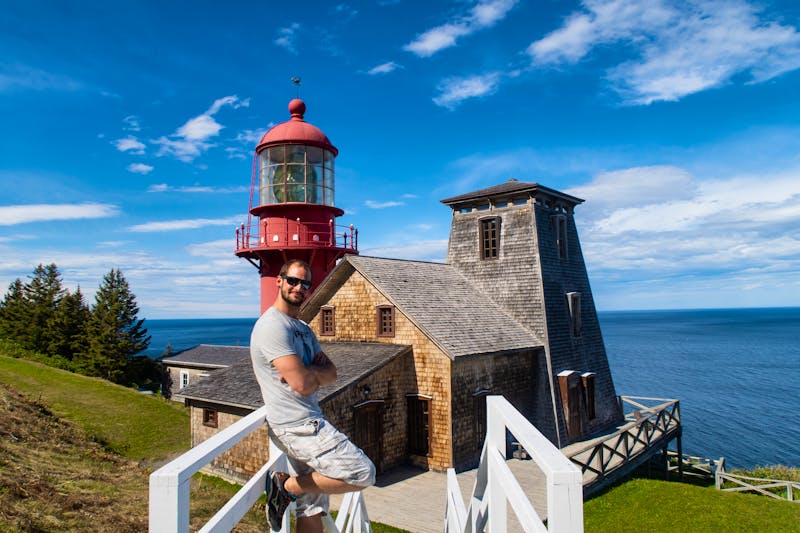 Am Pointe-à-la-Renommée Leuchtturm auf der Halbinsel Gaspésie - &copy;jonas - stock.adobe.com