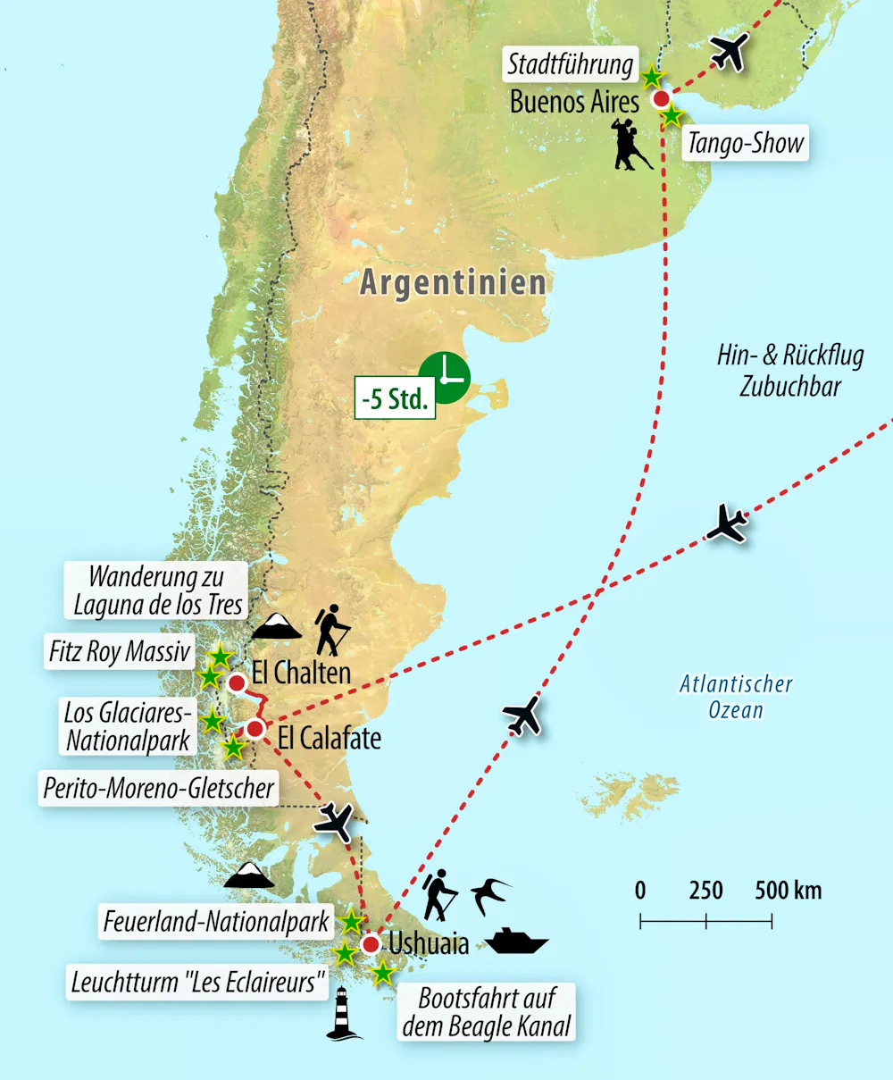 Ihre Reiseroute &ndash; &copy; Eberhardt TRAVEL