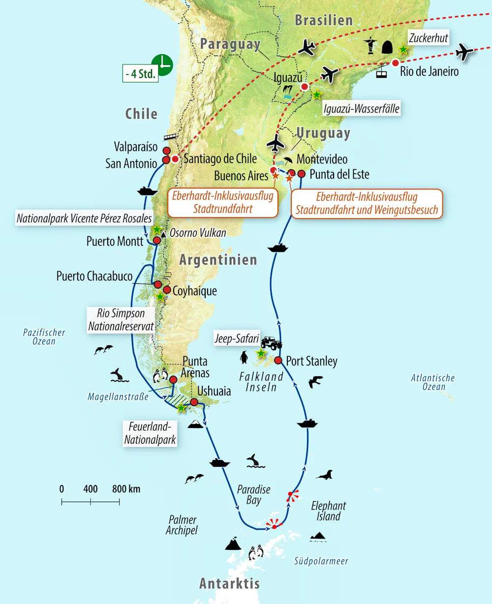 Ihre Reiseroute &ndash; &copy; Eberhardt TRAVEL