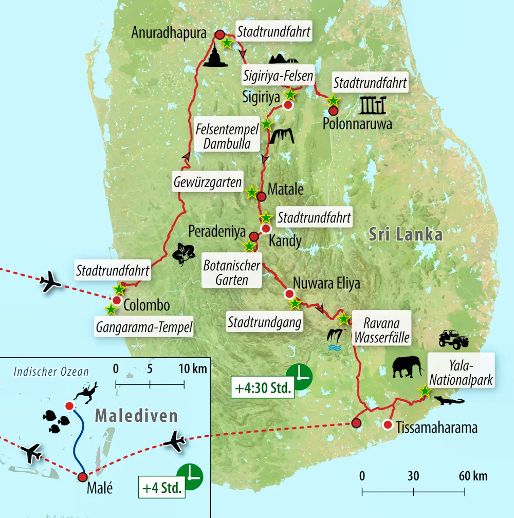 Ihre Reiseroute &ndash; &copy; Eberhardt TRAVEL