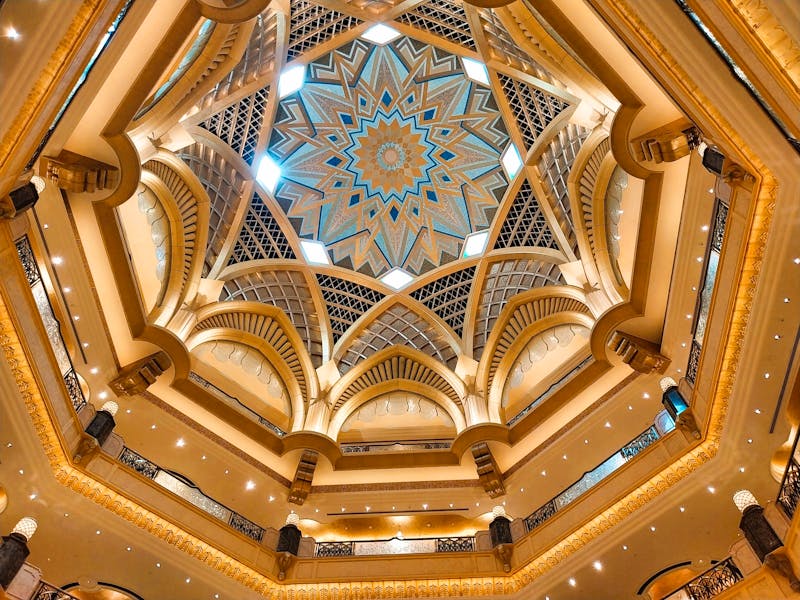Goldene Kuppel des Foyer des Emirates Palace Hotel  - &copy;Frank Nimschowski - Eberhardt TRAVEL