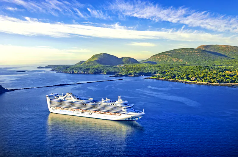 Kreuzfahrtschiff Caribbean Princess an der Ostküste Nordamerikas - &copy;Princess Cruises